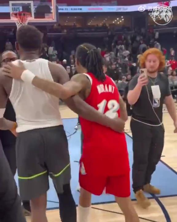 狼王&槍王惺惺相惜！華子賽后與莫蘭特相互致意！